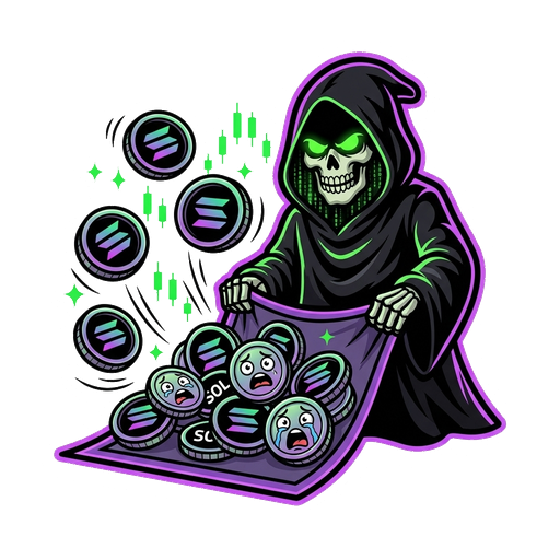 RugReaper — hooded wraith of the charts
